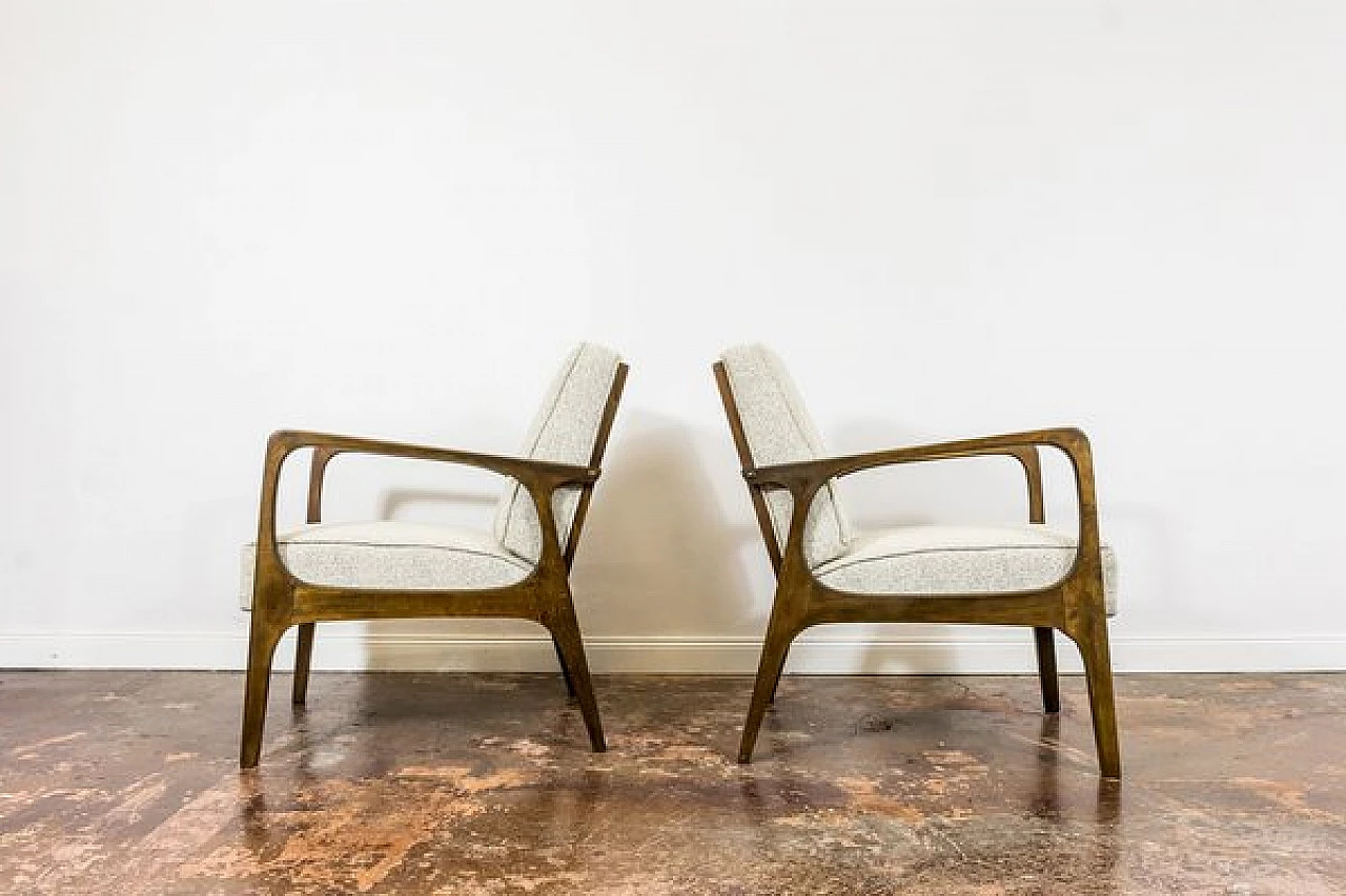 Pair of armchairs by Prudnickie Furniture Factory, 1960s 19