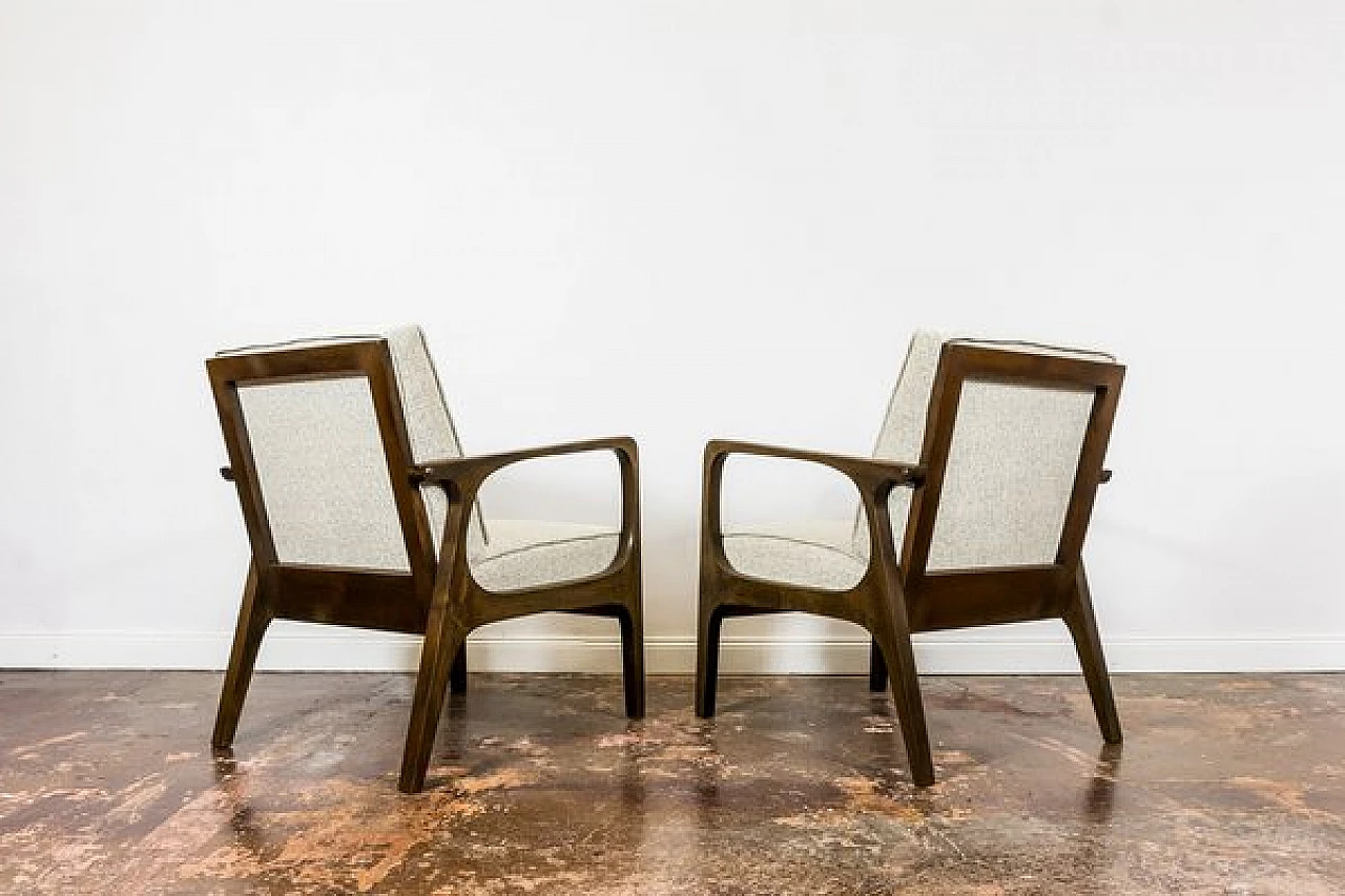 Pair of armchairs by Prudnickie Furniture Factory, 1960s 21