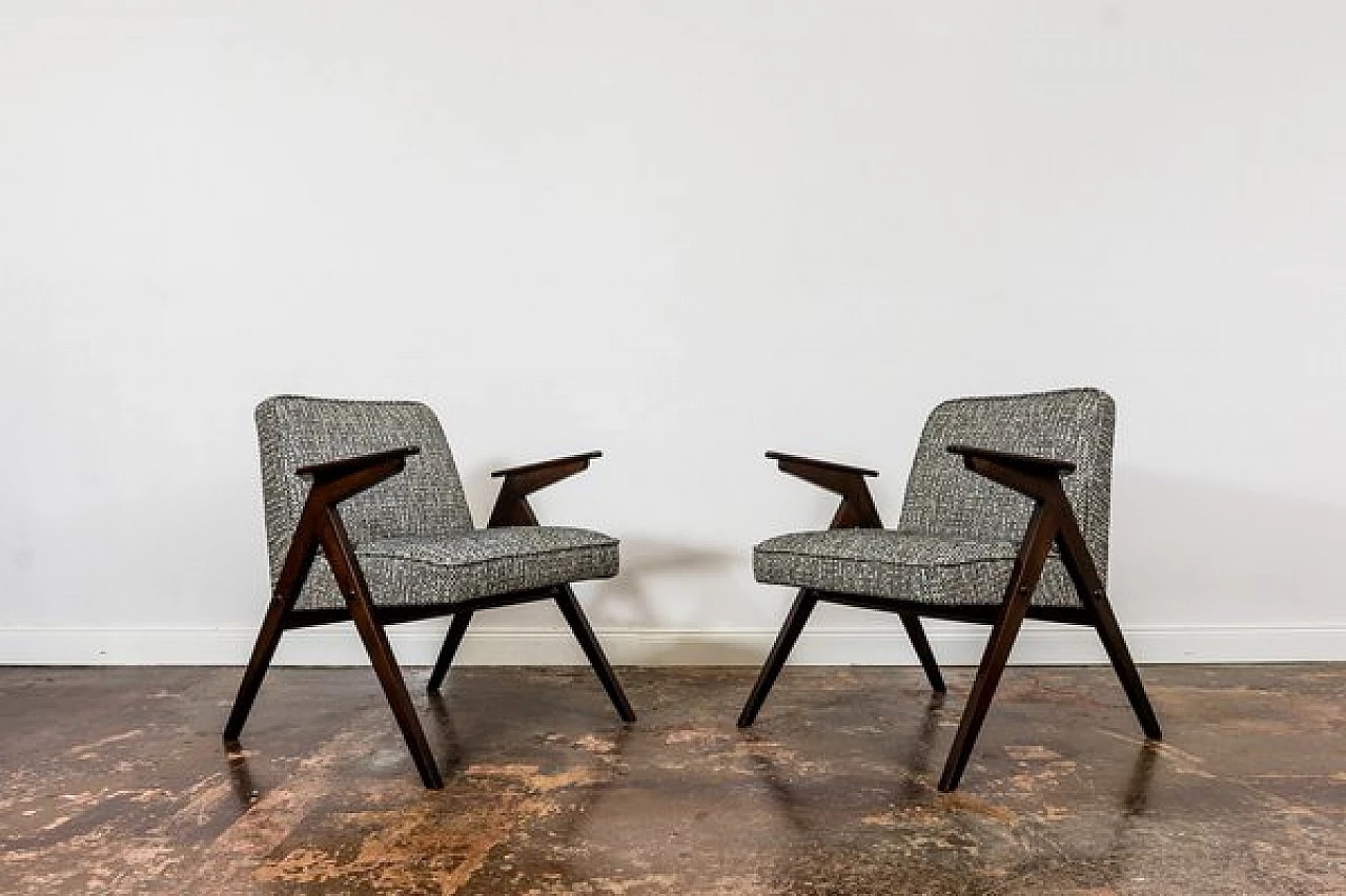 Pair of 300 177 Bunny armchairs, 1960s 19