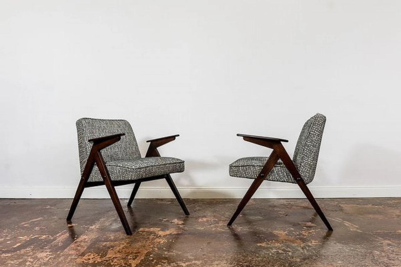 Pair of 300 177 Bunny armchairs, 1960s 20