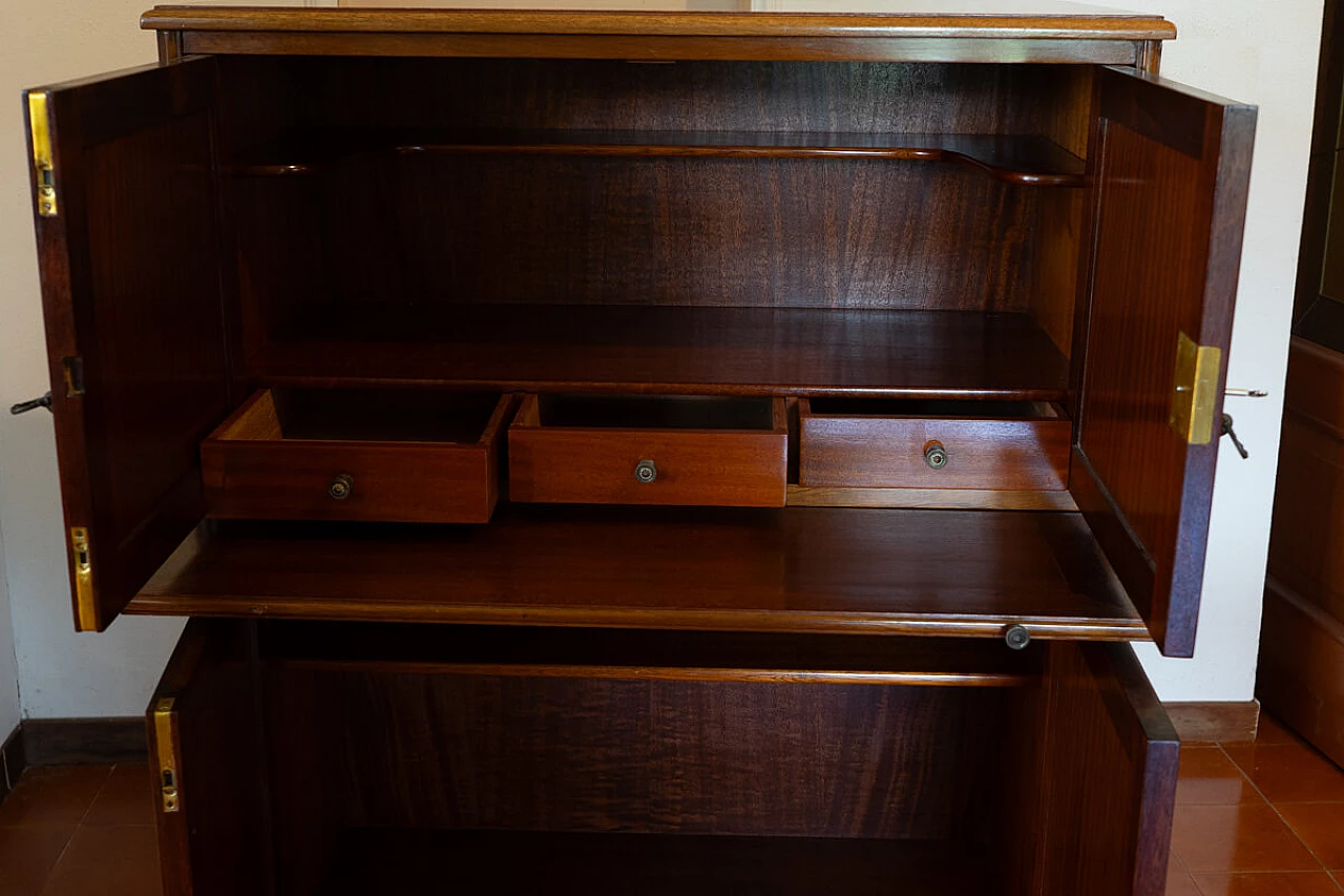 Regency-style mahogany buffet by Leonard Moore Ltd, 1950s 4