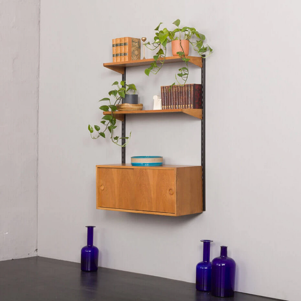 Modular oak bookcase by Kai Kristiansen for FM Mobler, 1960s 2