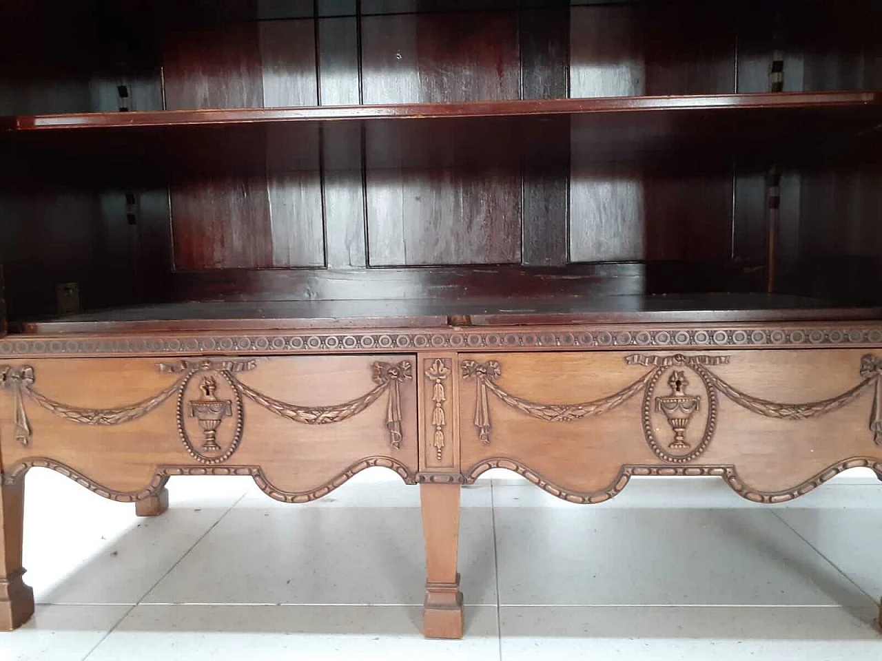 Louis XVI style wardrobe veneered in mahogany, late 19th century 5