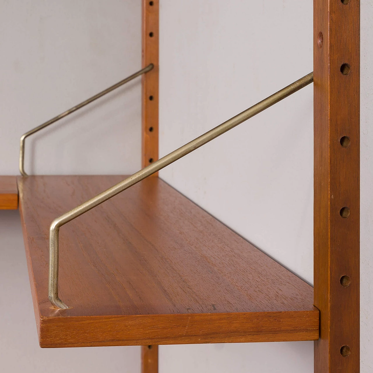 Hanging corner bookcase with desk by Poul Cadovius for Cado, 1960s 7