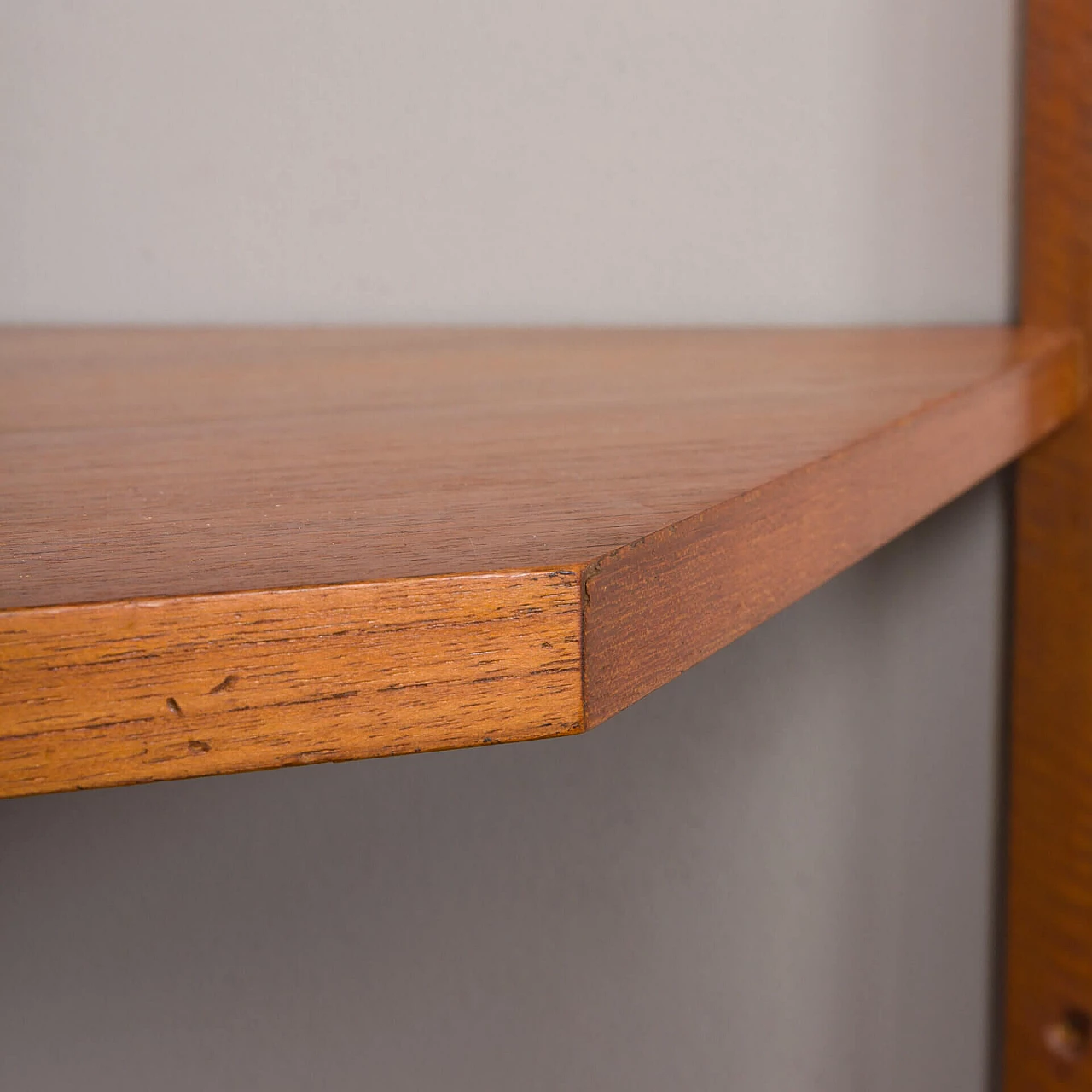 Hanging corner bookcase with desk by Poul Cadovius for Cado, 1960s 9