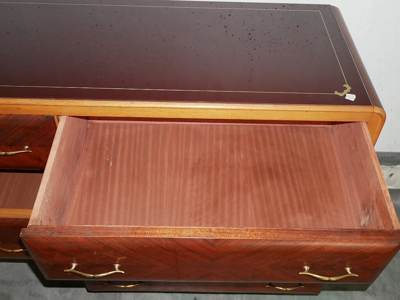 Rosewood veneered dresser with mirror, 1960s 6