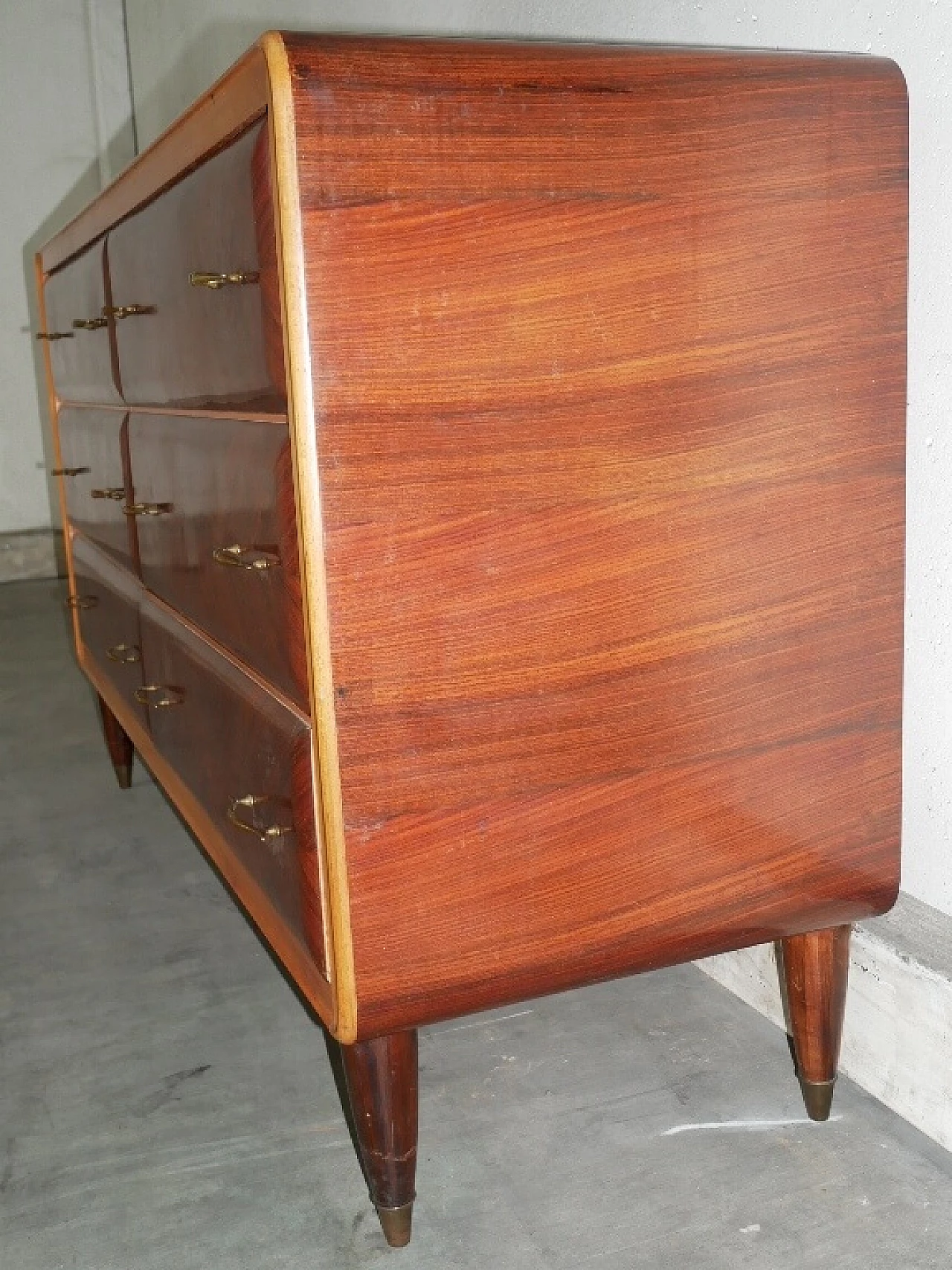 Rosewood veneered dresser with mirror, 1960s 7