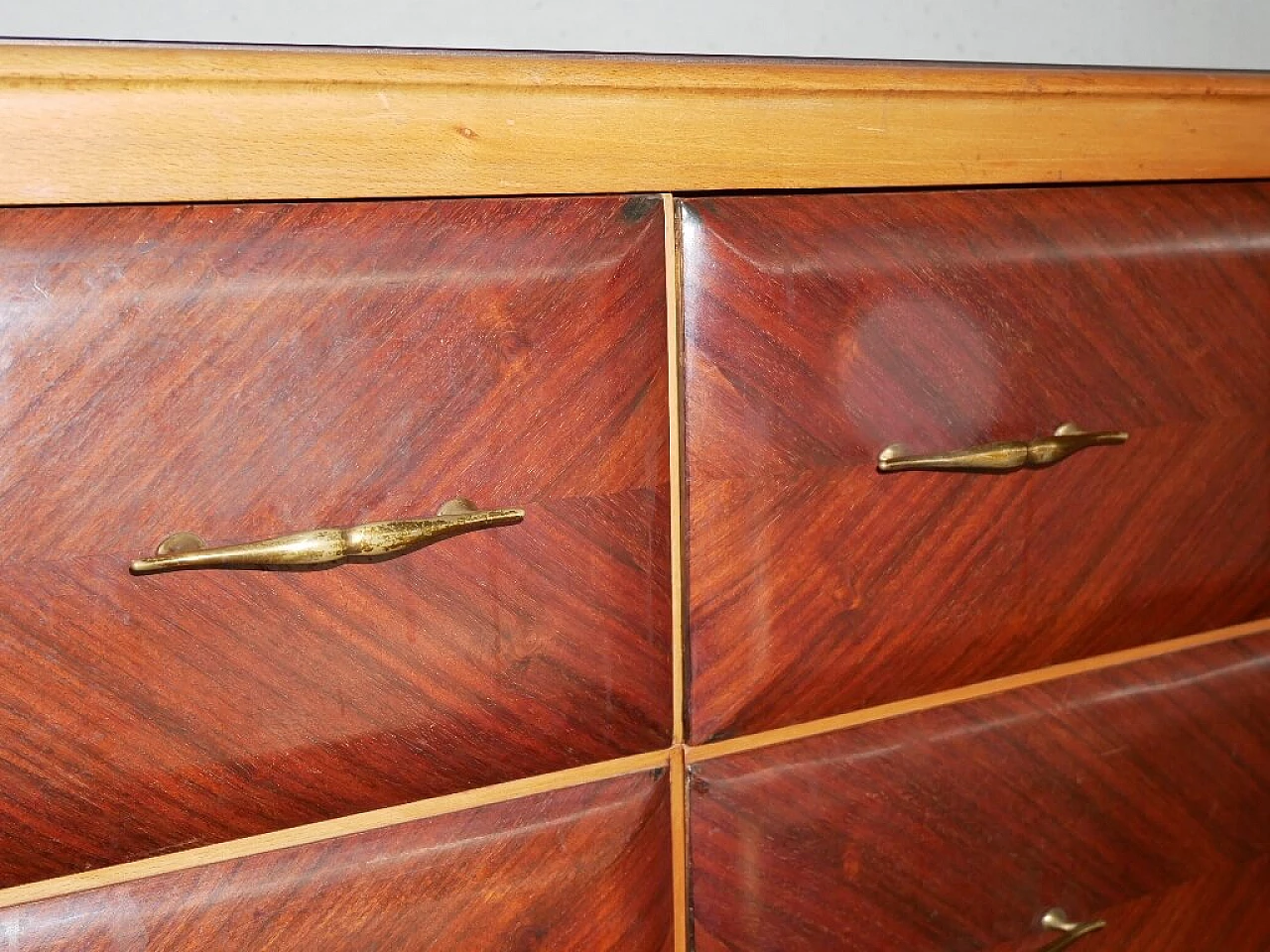 Rosewood veneered dresser with mirror, 1960s 9