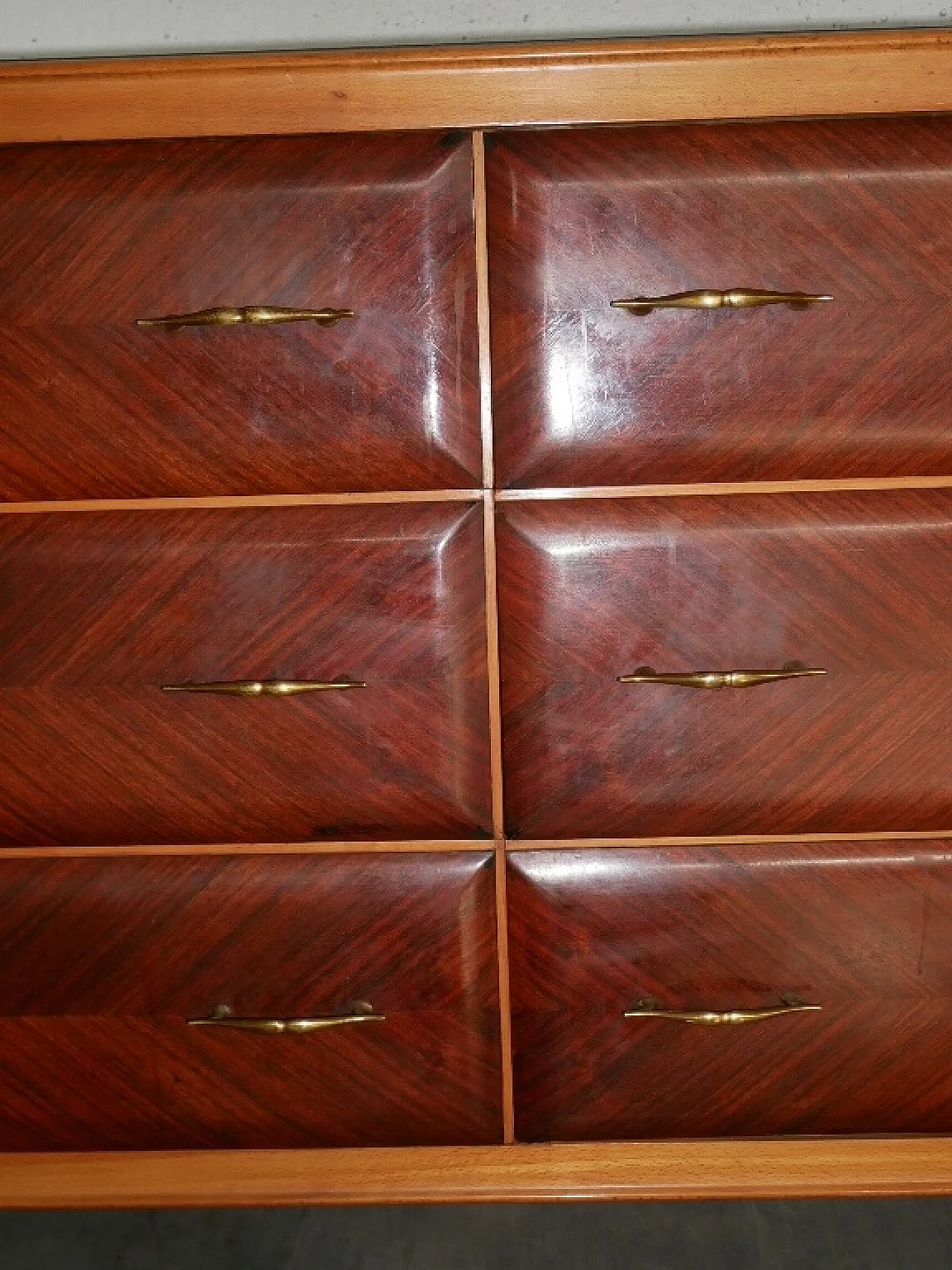 Rosewood veneered dresser with mirror, 1960s 10