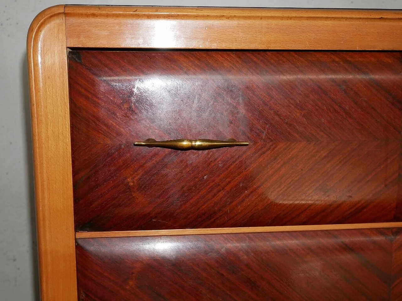 Rosewood veneered dresser with mirror, 1960s 11