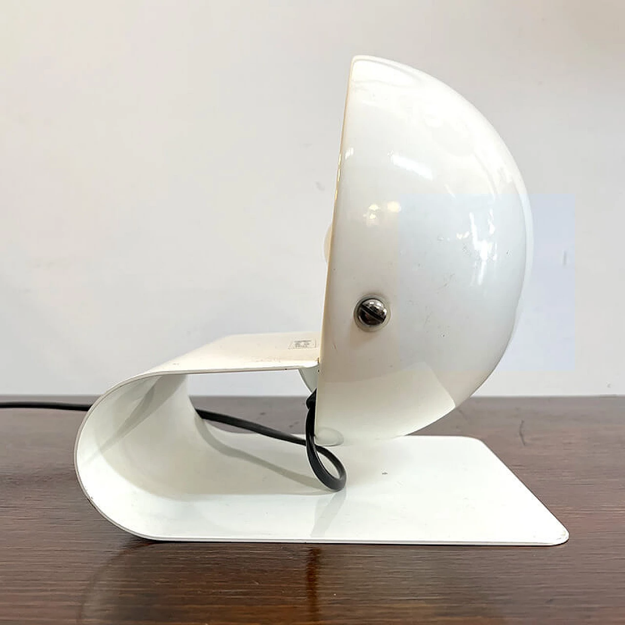 Bugia table lamp in curved metal by iGuzzini, 1970s 6