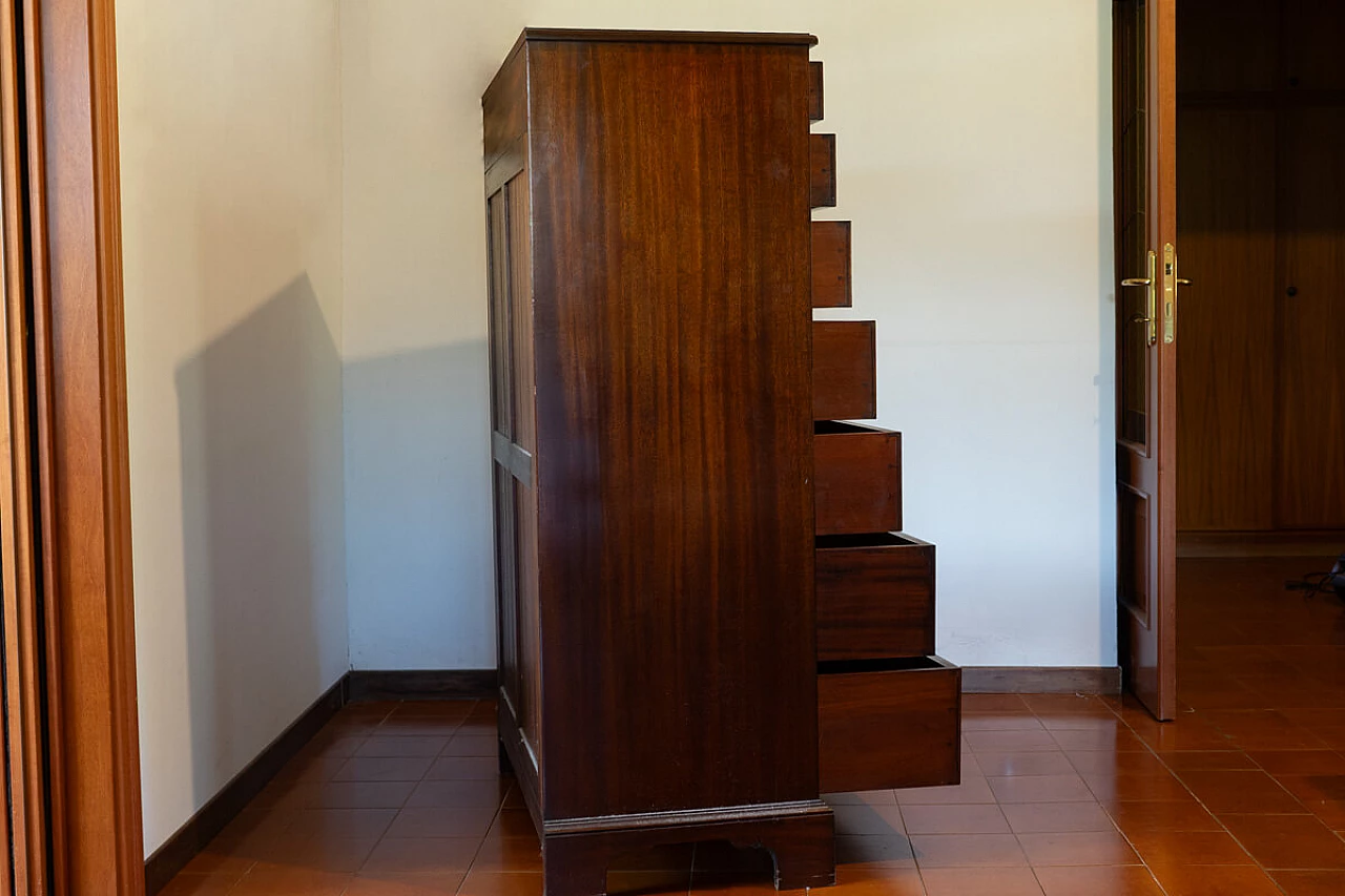 Walnut chest of drawers, 1970s 3