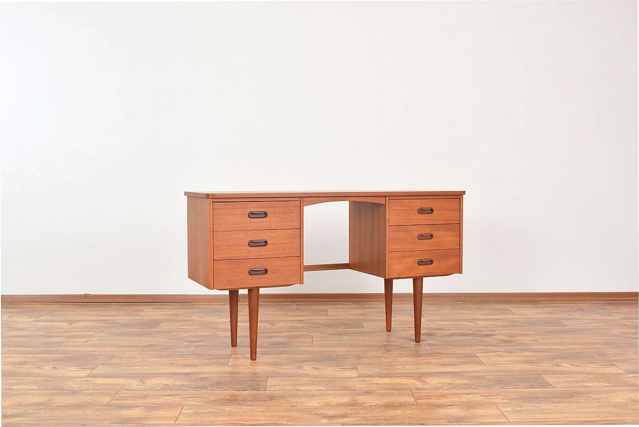 Danish teak desk, 1960s 2