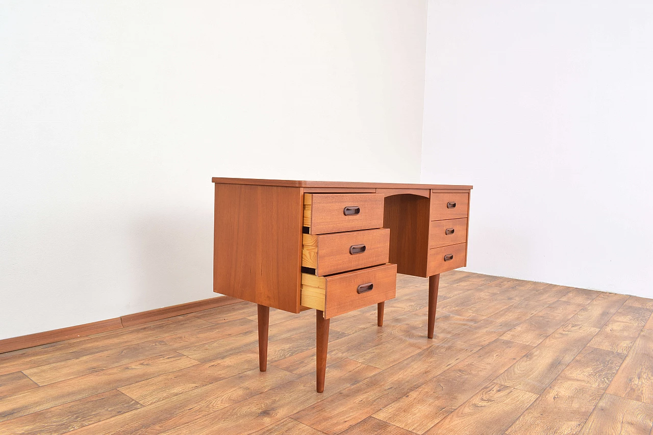 Danish teak desk, 1960s 9