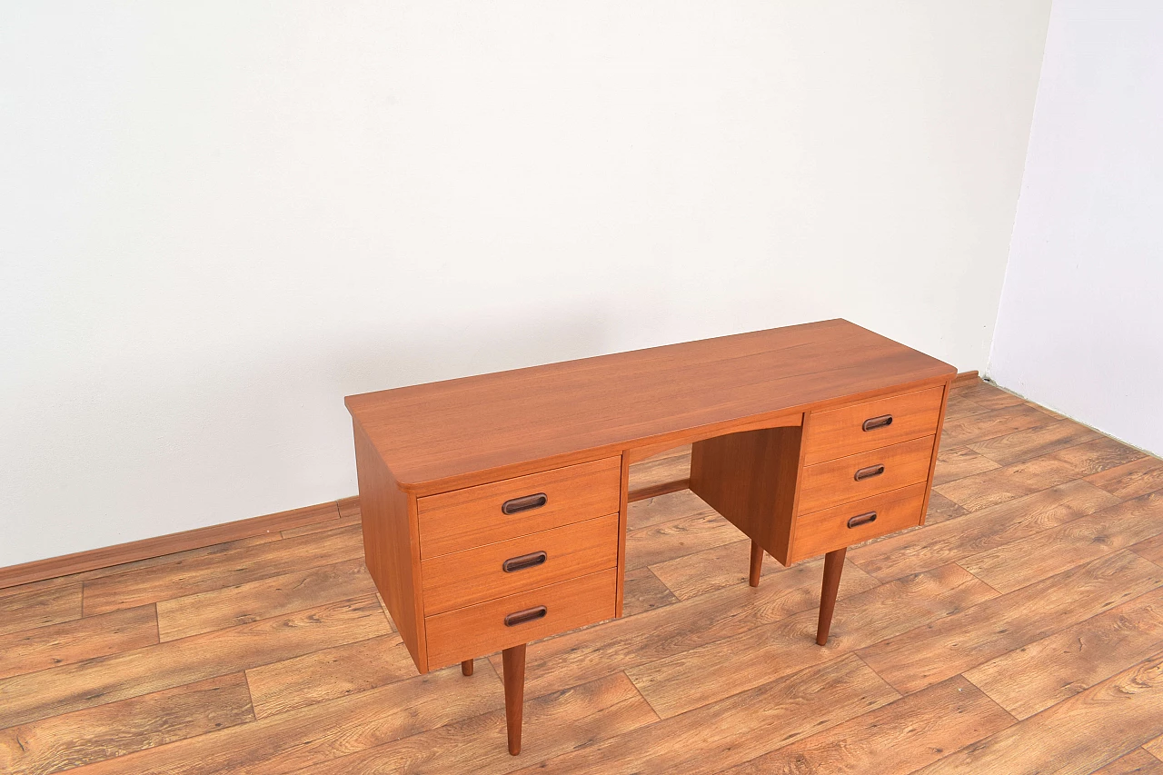 Danish teak desk, 1960s 13