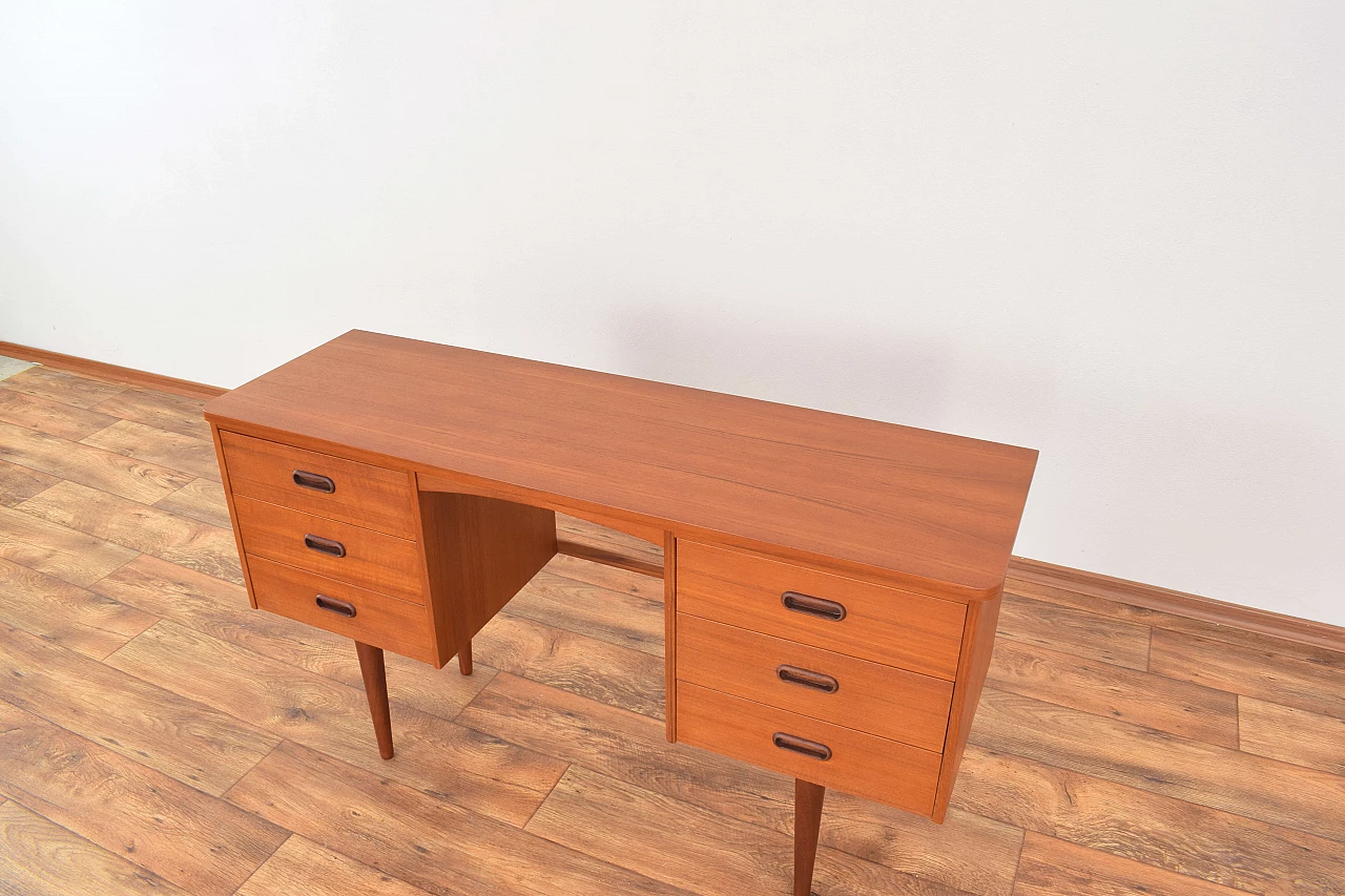 Danish teak desk, 1960s 14