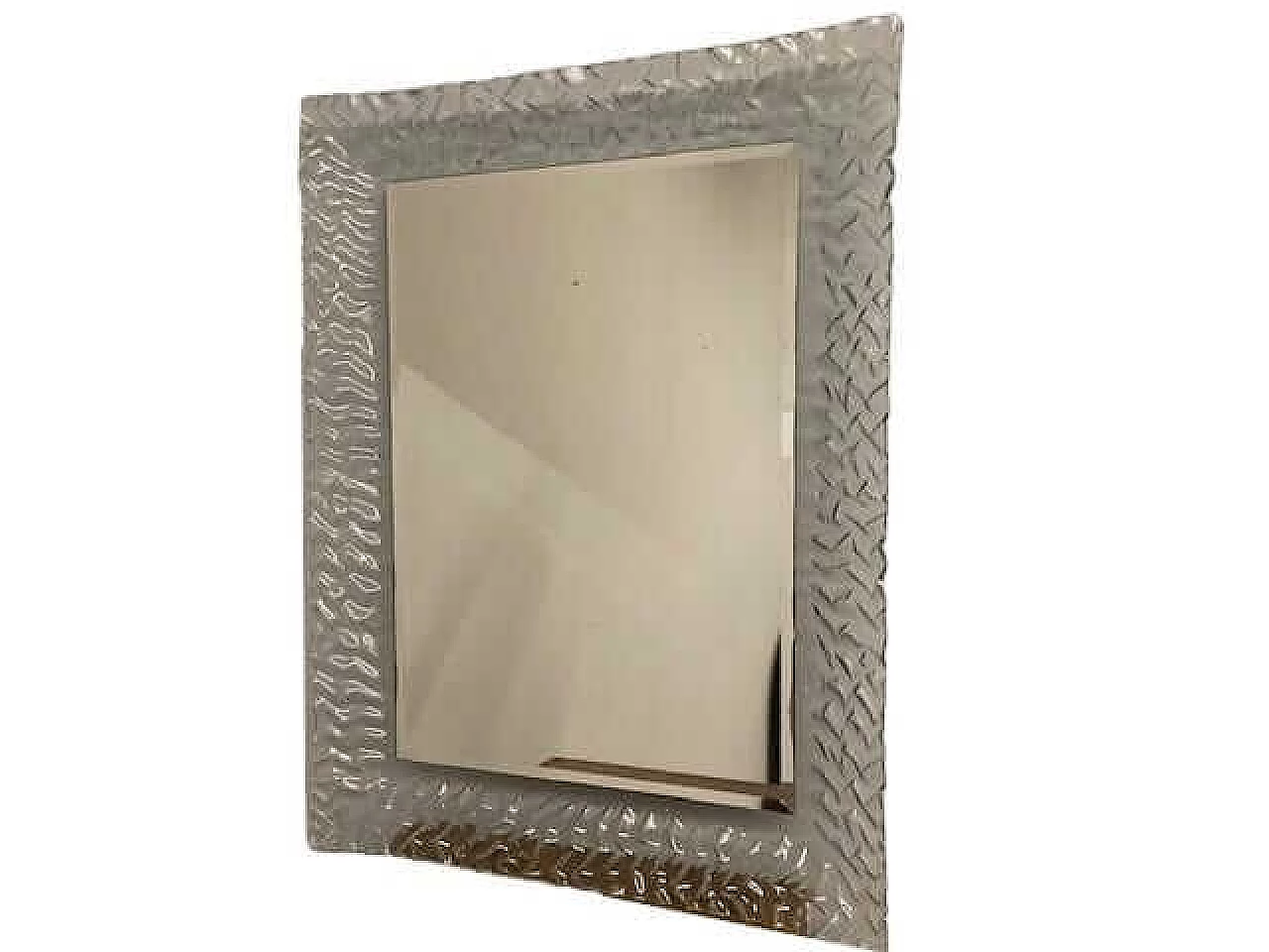 Aquamarine Murano glass wall mirror, 1970s 10