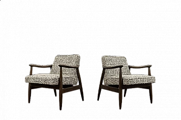 Pair of GFM-87 armchairs by Juliusz Kędziorek for GFM, 1960s