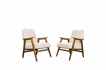 Pair of Chodzież armchairs, 1960s