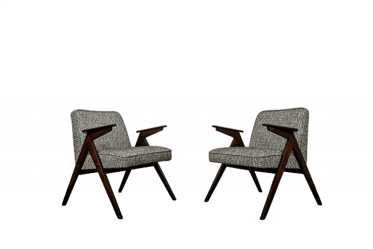 Pair of 300 177 Bunny armchairs, 1960s 21