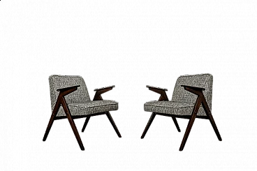 Pair of 300 177 Bunny armchairs, 1960s