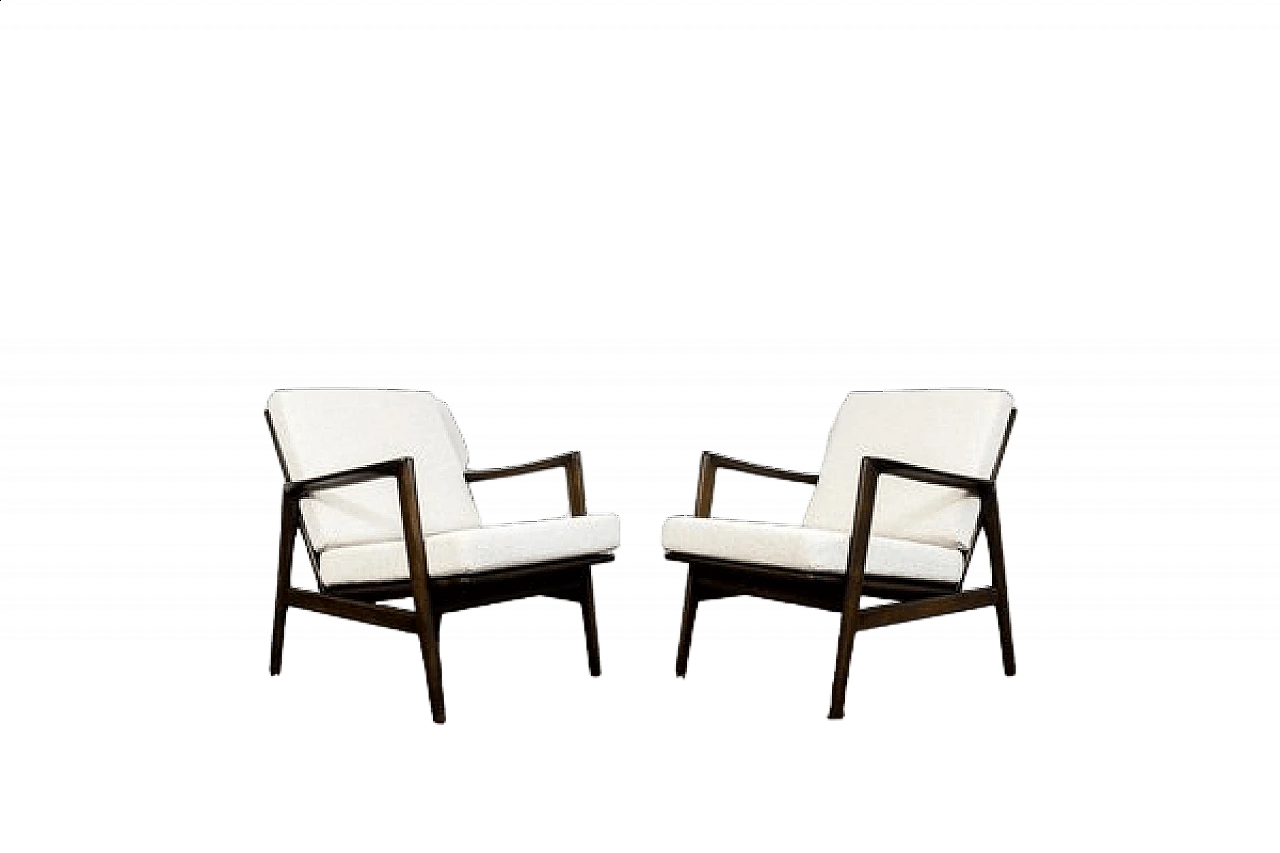 Pair of 300 130 armchairs by Swarzędzkie Fabryki Mebli, 1960s 19