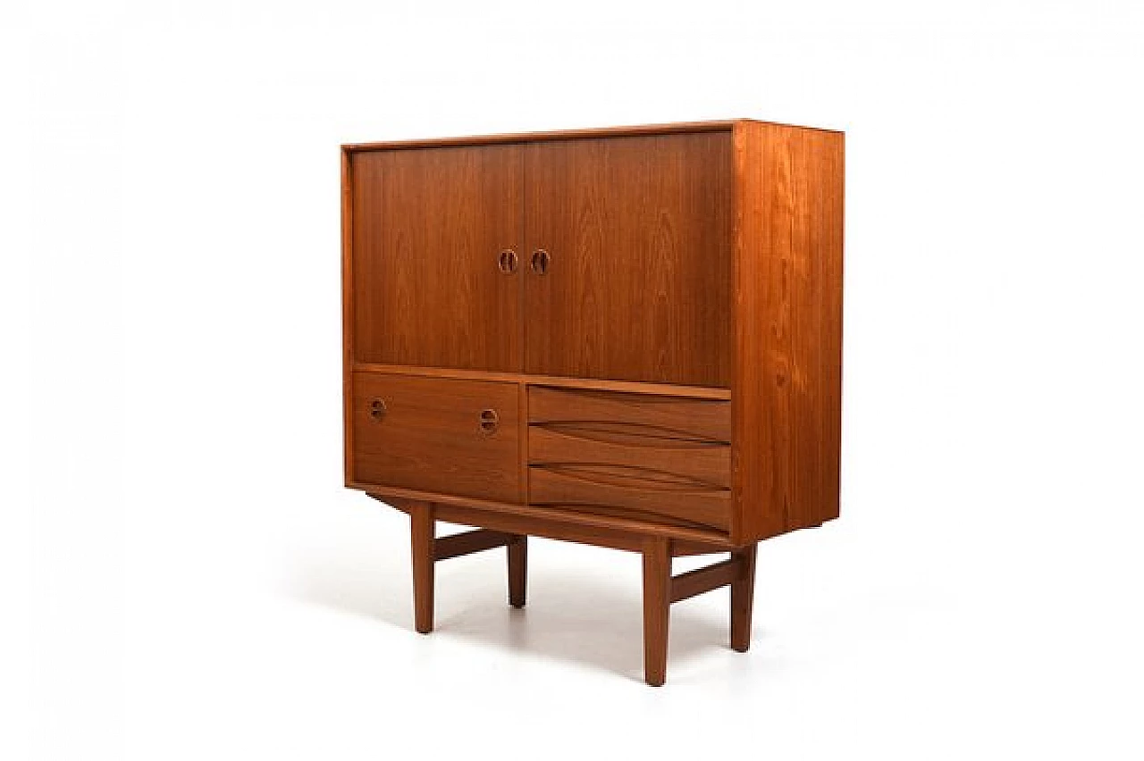 Teak sideboard attributed to Niels Clausen for N. C. Møbler, 1960s 3