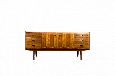 Wooden sideboard by Bydgoskie Fabryki Mebli, 1960s