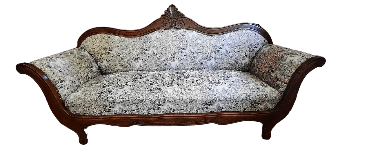 Louis Philippe three-seater sofa, 19th century 12