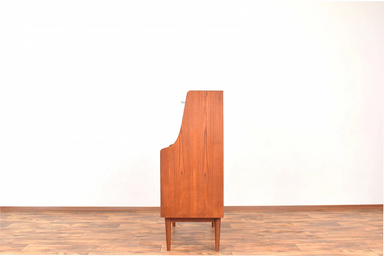 Danish teak secretaire by Gunnar Nielsen for Tibergaard, 1960s 8