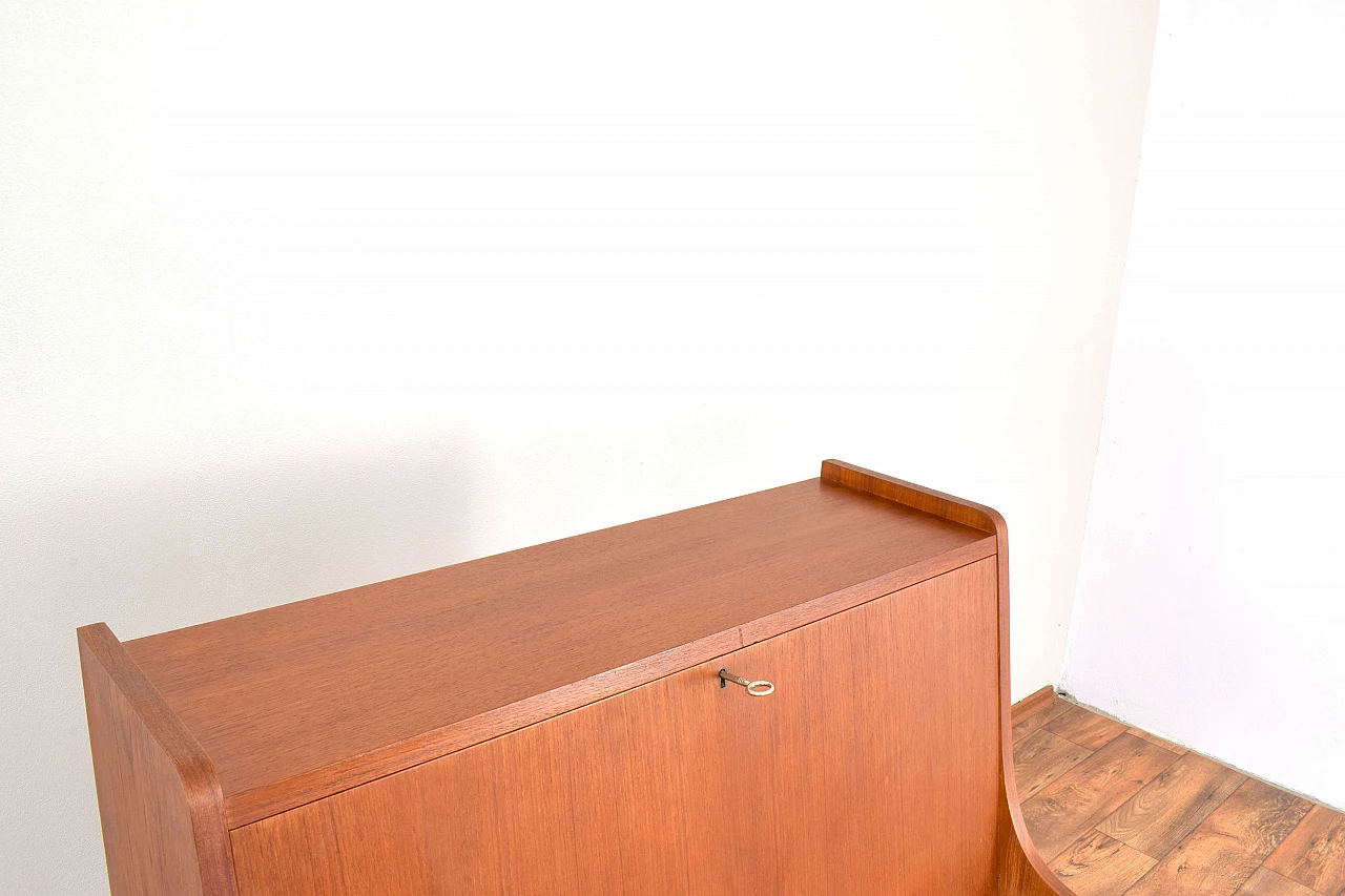 Danish teak secretaire by Gunnar Nielsen for Tibergaard, 1960s 18