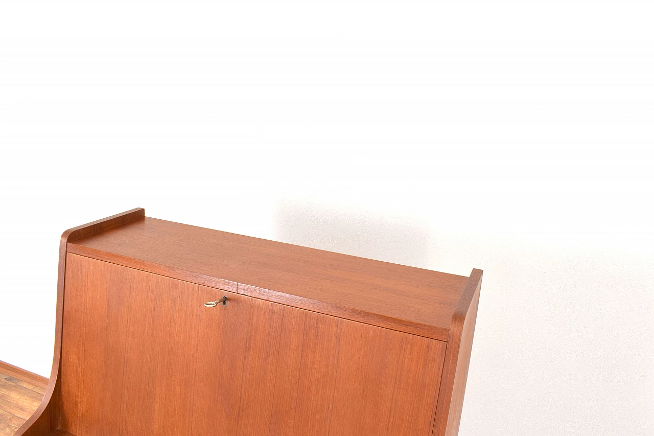 Danish teak secretaire by Gunnar Nielsen for Tibergaard, 1960s 19