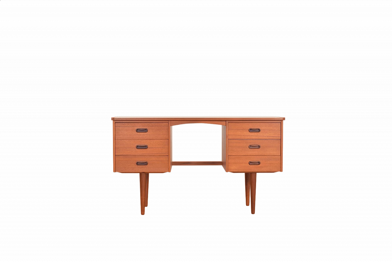 Danish teak desk, 1960s 15