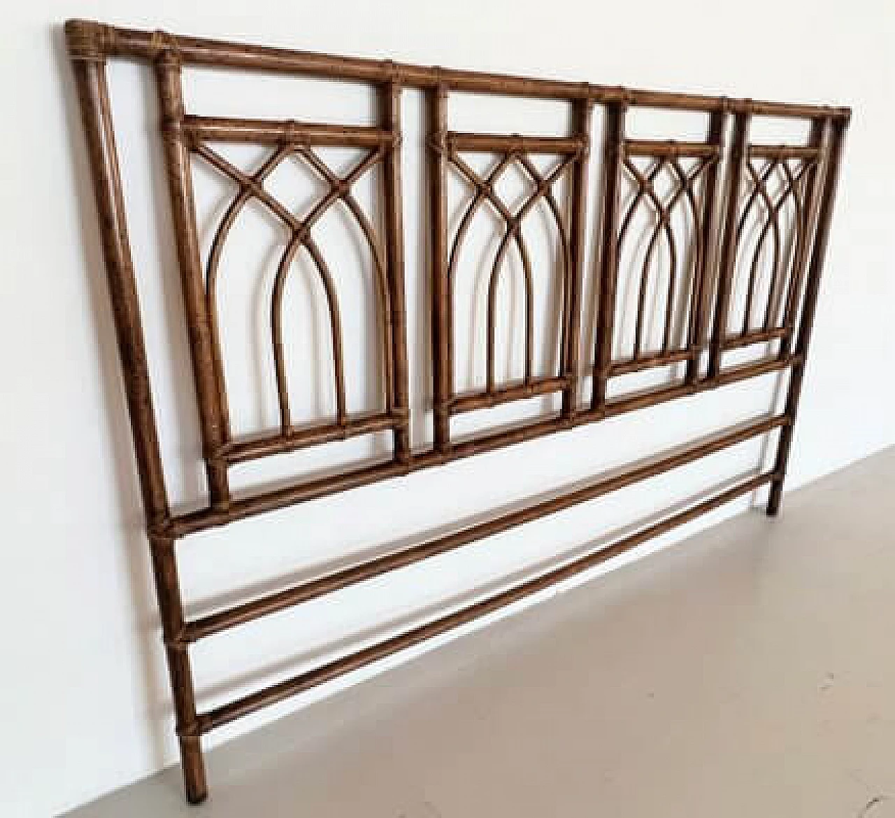 Bamboo headboard, 1970s 6