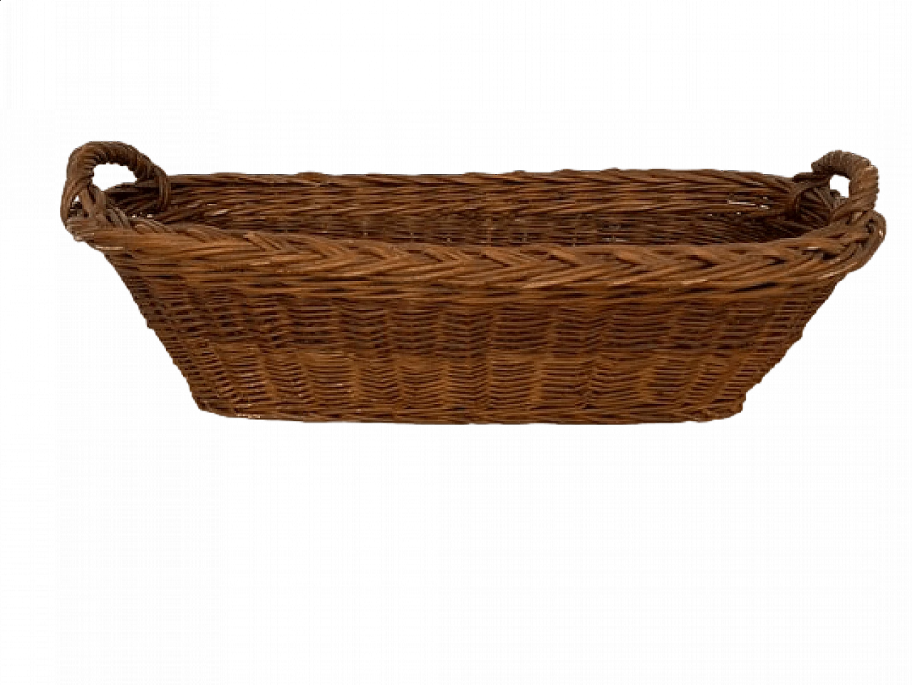 Hungarian wicker bread basket, 1940s 6