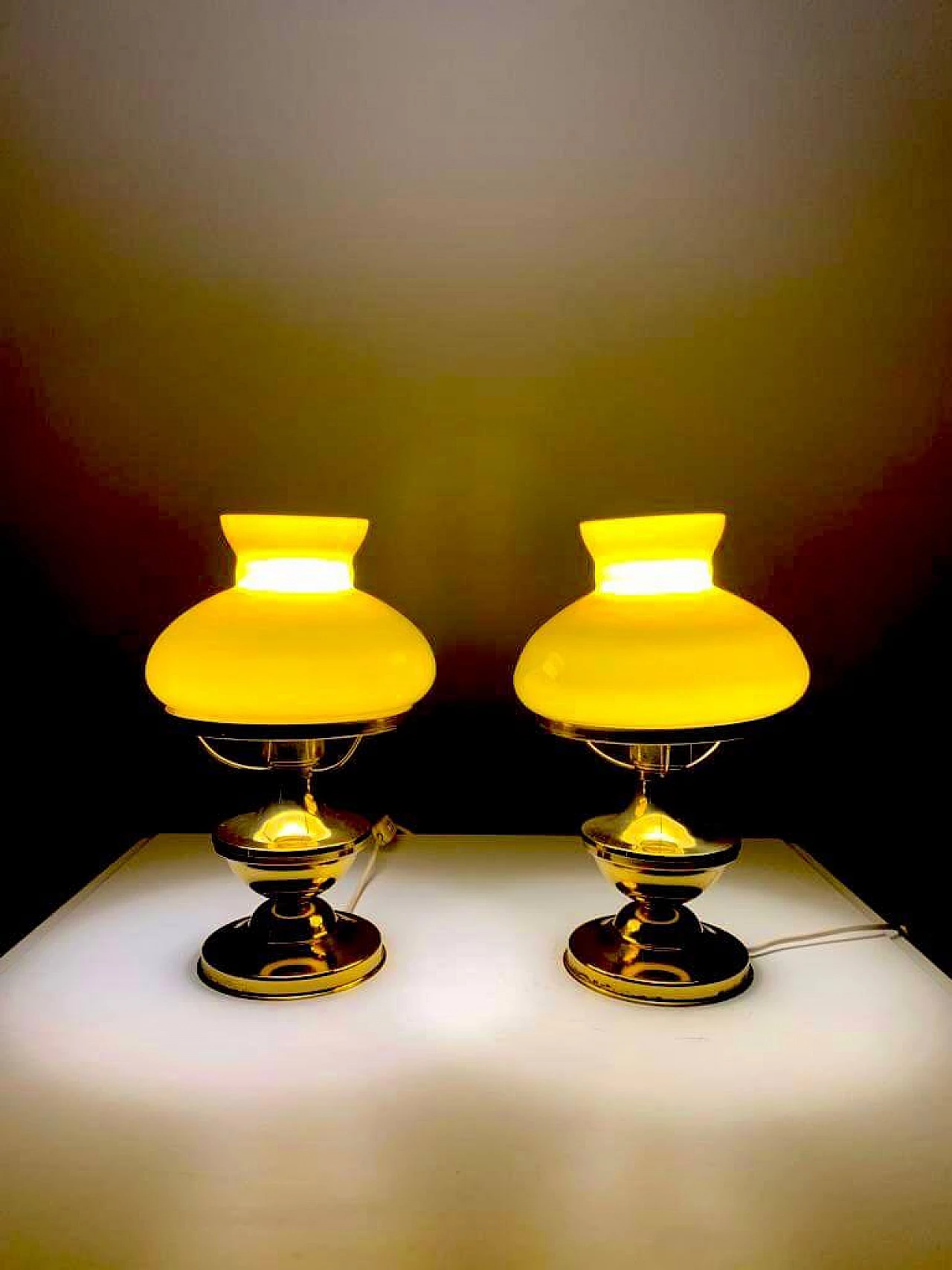 Pair of art deco table lamps, 1940s 4