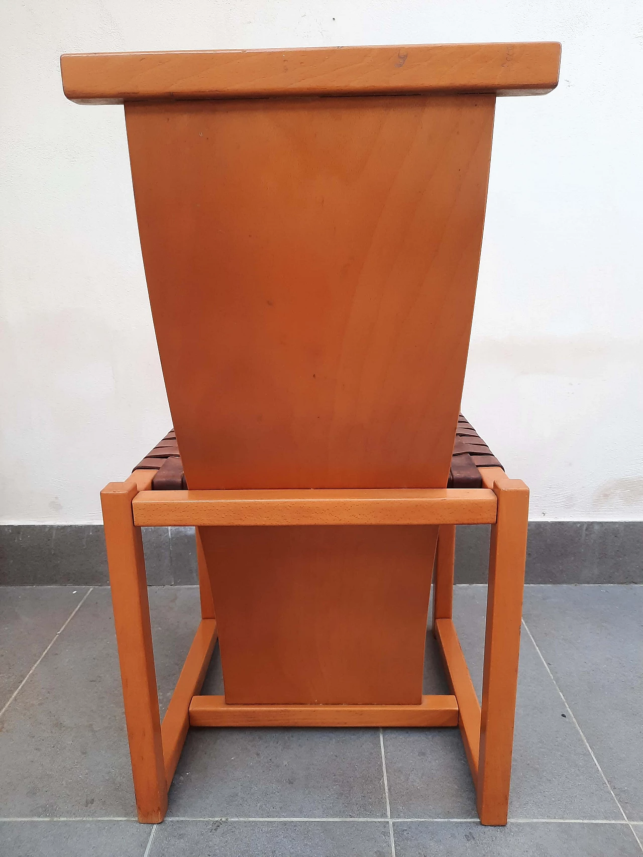 Pair of beech and leather chairs in the style of Alvar Aalto, 1970s 13