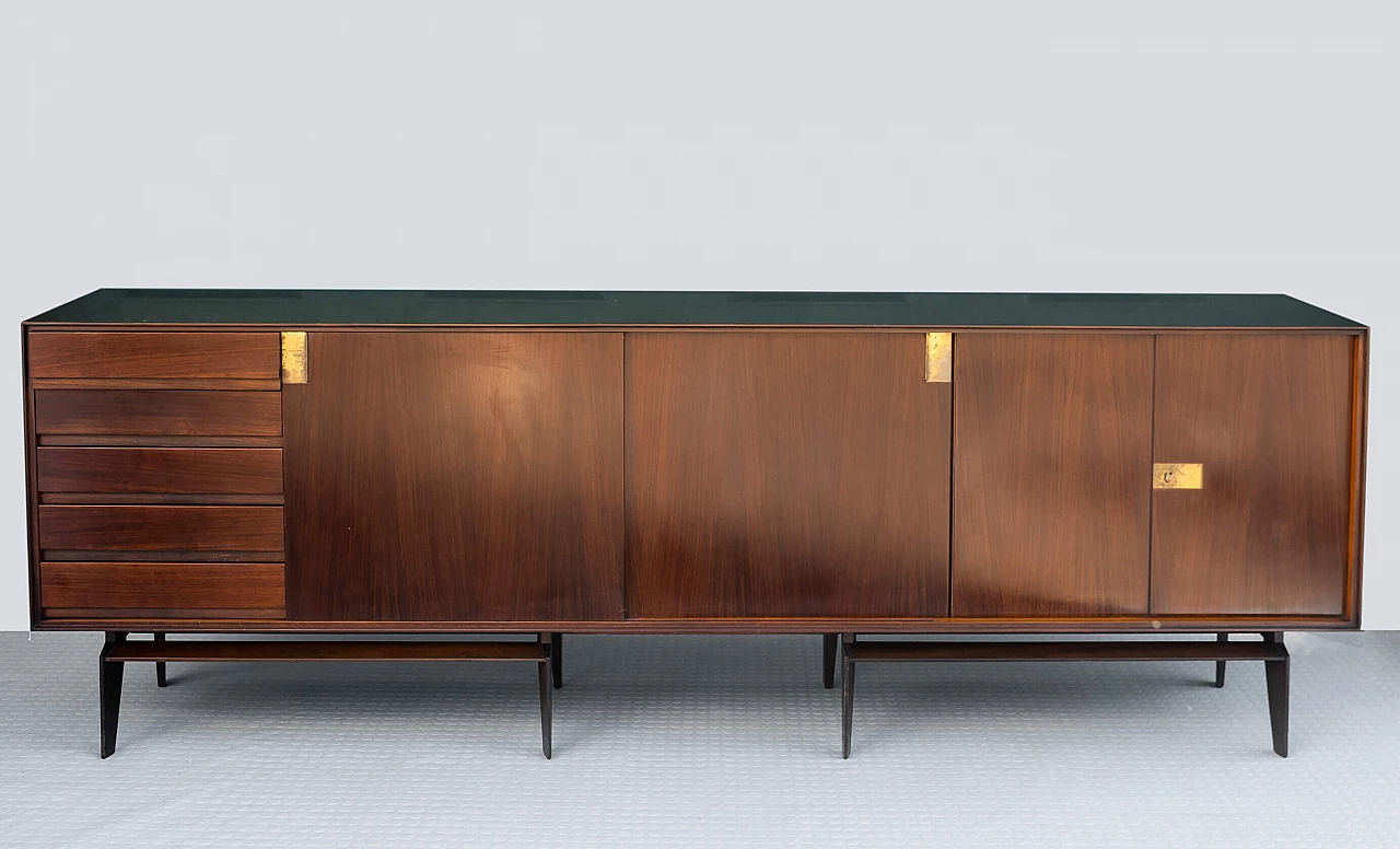 Rosewood veneered sideboard by Edmondo Palutari for Dassi, 1960s 1