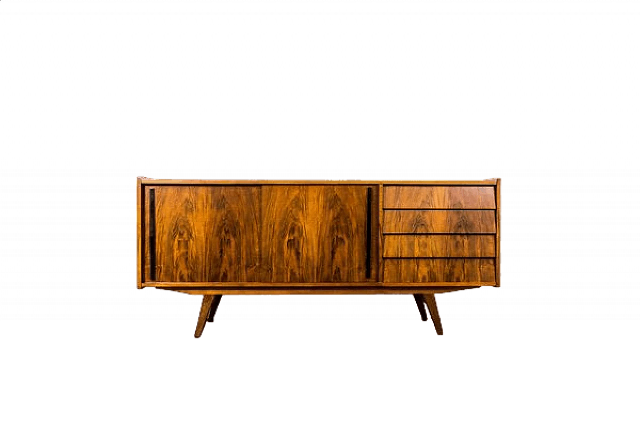 Walnut sideboard by Słupskie Fabryki Mebli, 1960s 23