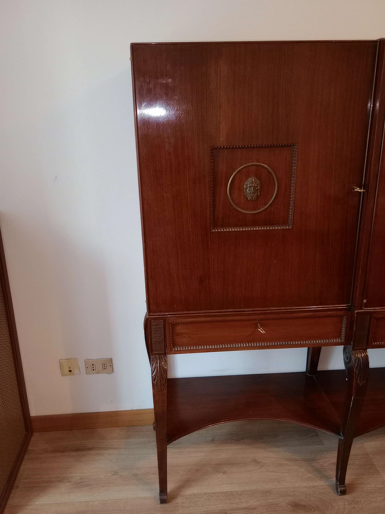 Grande credenza in mogano, con vano bar, di Fratelli Barni anni '50 18