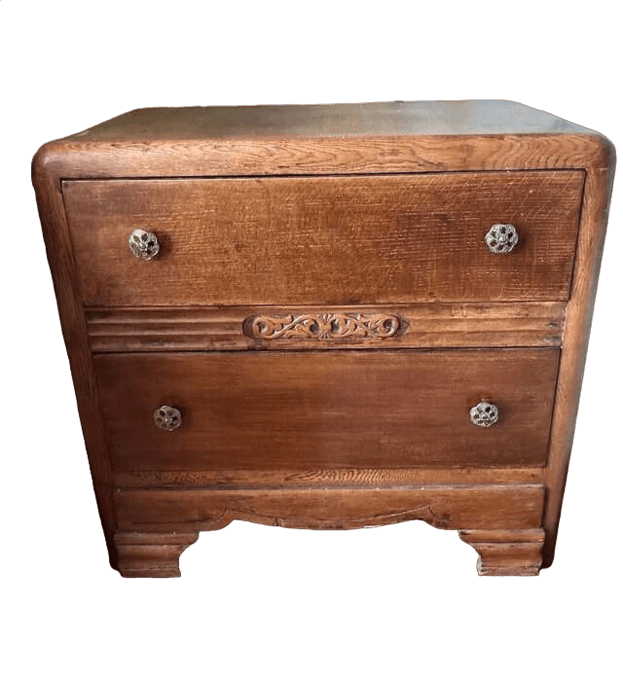 Wood veneered chest of drawers, 1940s 5