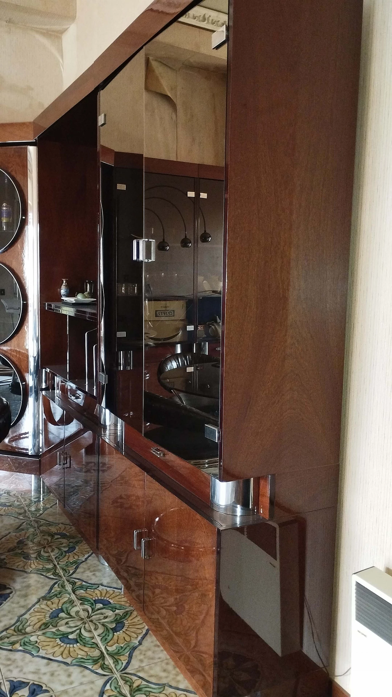 Sideboard with showcase and bar corner, 1970s 2