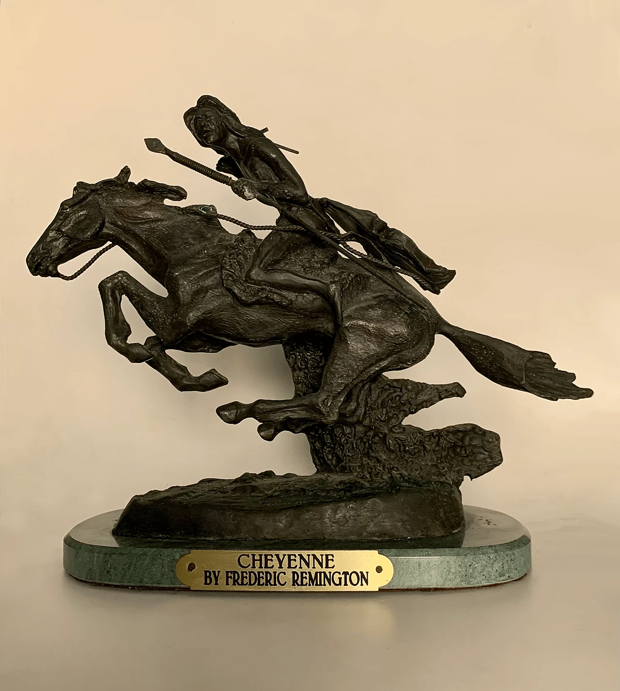 Frederic Remington, Cheyenne, bronze sculpture 1