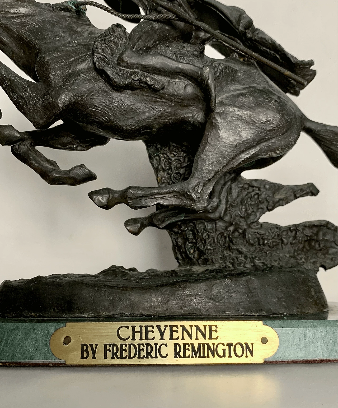 Frederic Remington, Cheyenne, bronze sculpture 3