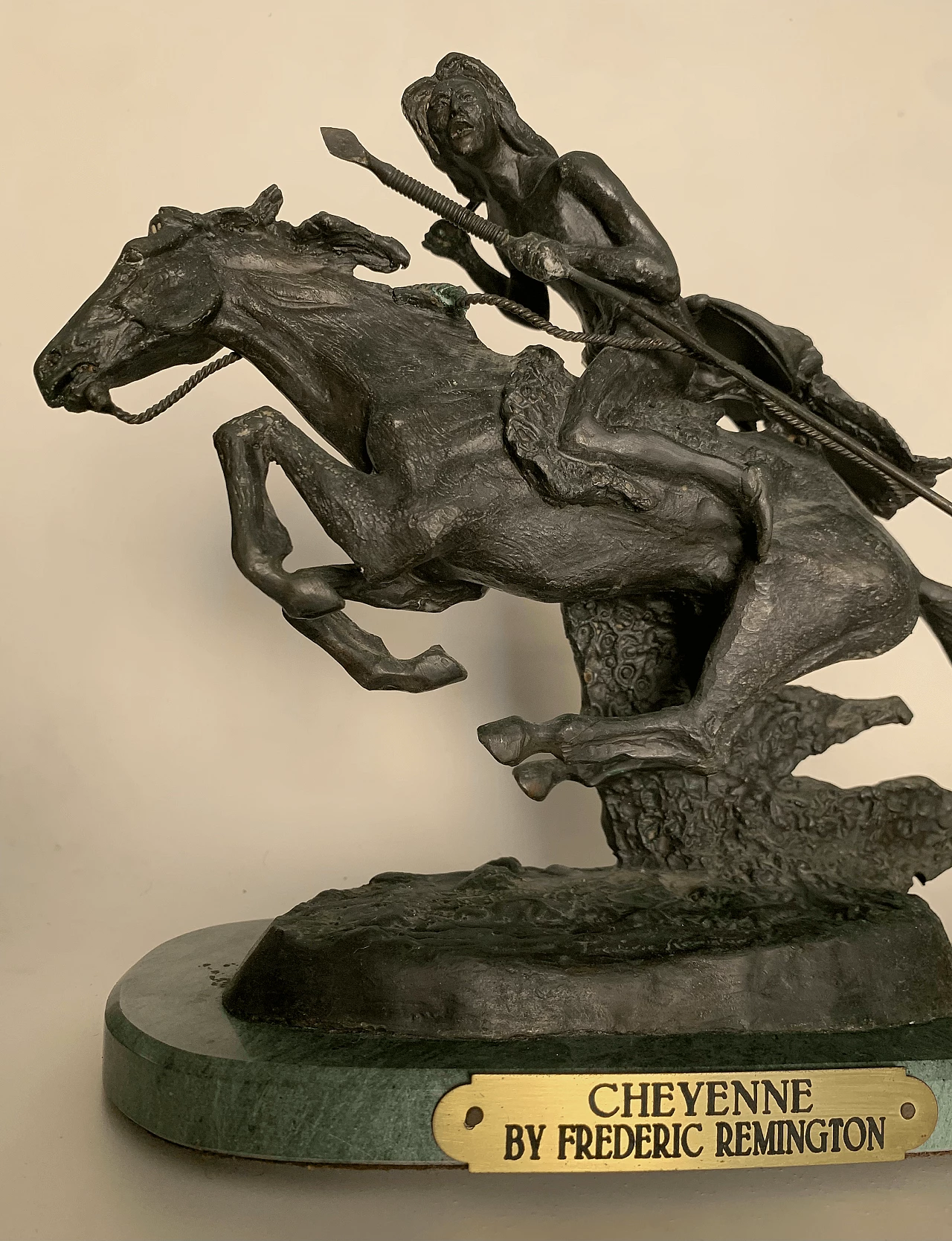 Frederic Remington, Cheyenne, bronze sculpture 7