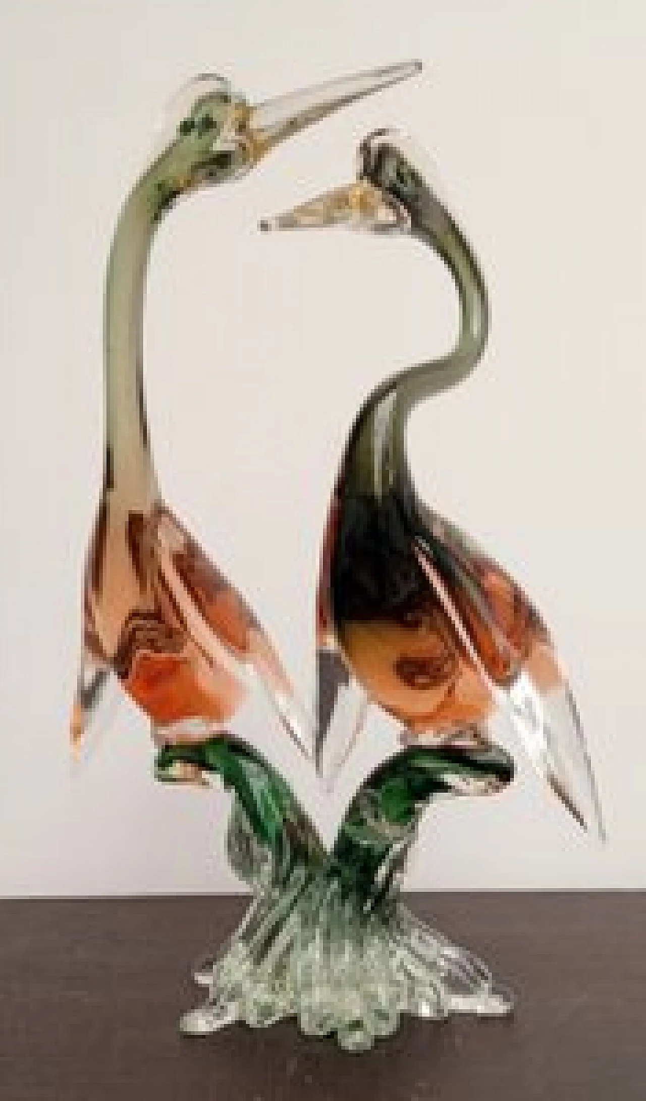 Murano glass sculpture of cormorants by Archimede Seguso, 1970s 4