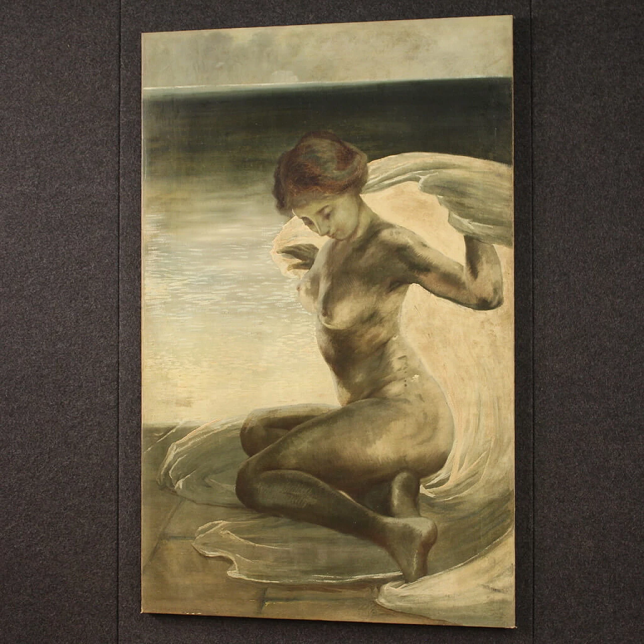 Female nude, oil painting on canvas, reproduction of Gino Piccioni, 20th century 8