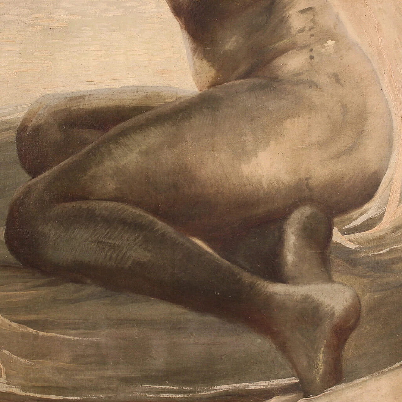 Female nude, oil painting on canvas, reproduction of Gino Piccioni, 20th century 10