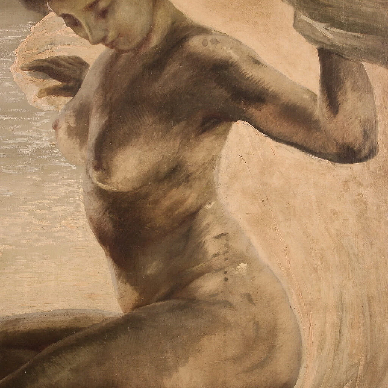 Female nude, oil painting on canvas, reproduction of Gino Piccioni, 20th century 11