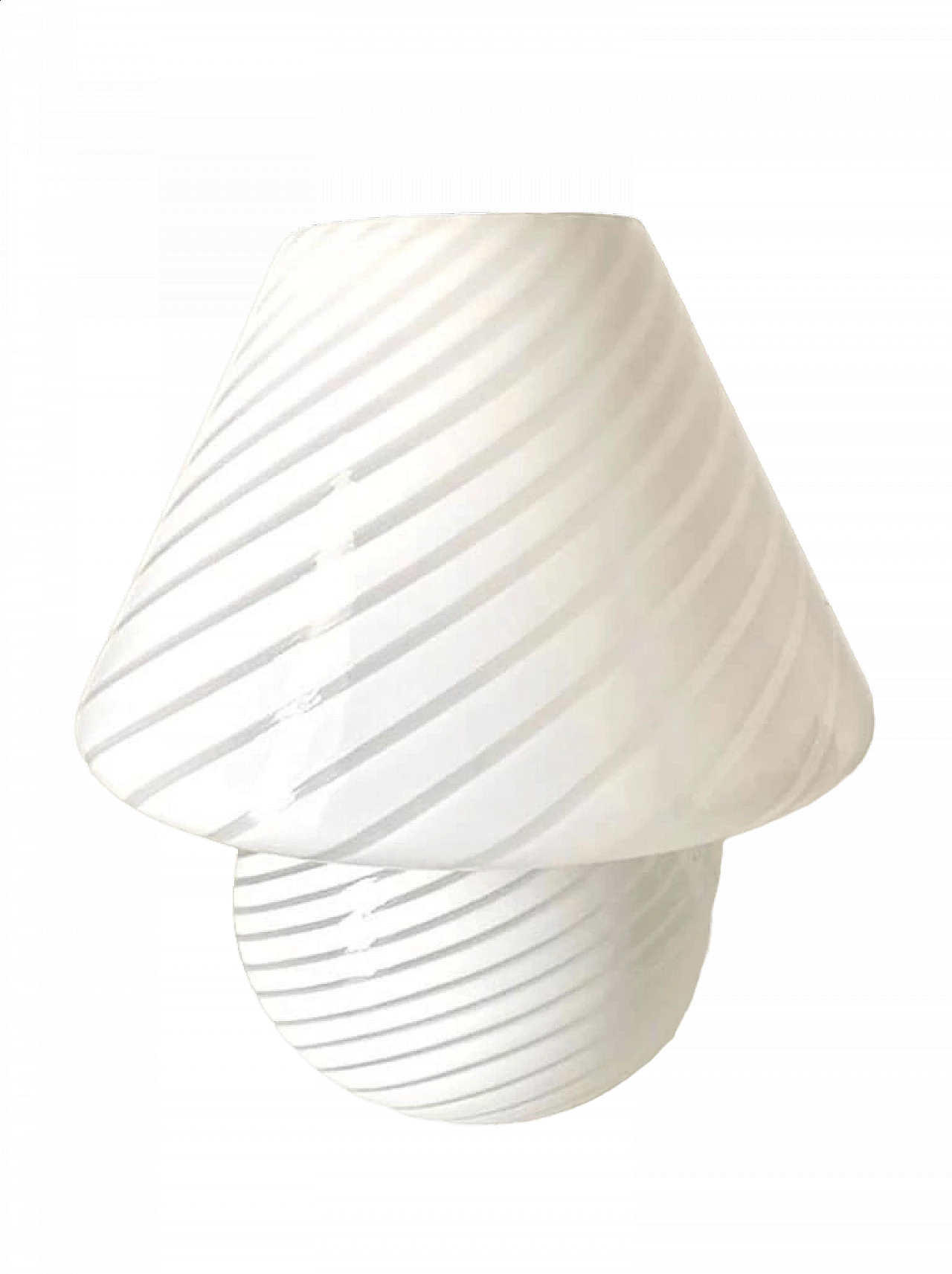 Table lamp with mushroom shape in Murano glass by Venini, 1960s 9